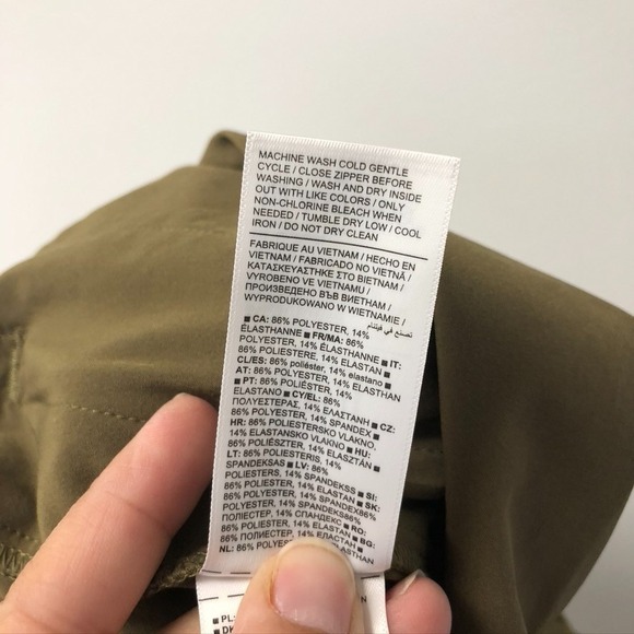 Athleta Wide Leg Jumpsuit Womens 6 Green Sleeveless Granola Earthy Boho - Picture 11 of 12